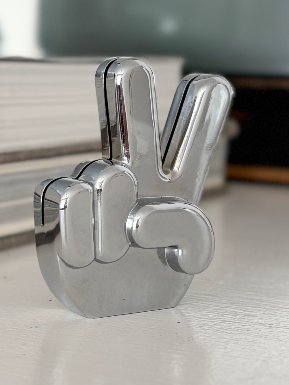 UMBRA Peace Photo Holder Paperweight Desk Accent Peace Sign